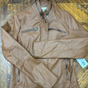 Faux Biker leather Jacket